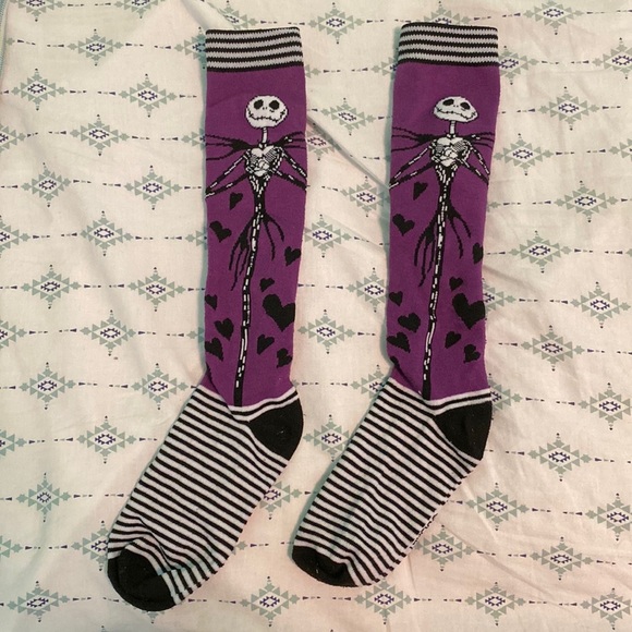 Disney Jack The Skeleton Nightmare Before Christmas Socks - Picture 1 of 14